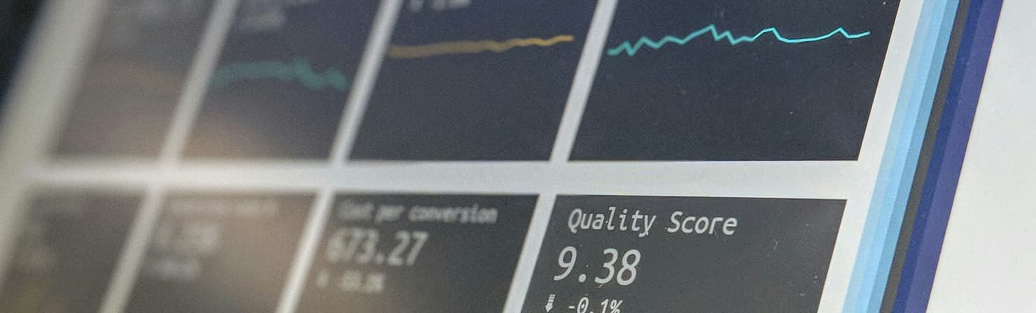 Marketing dashboard screenshot